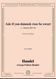 Handel-Ask if yon damask rose be sweet,from 'Susanna,HWV 66',in e minor