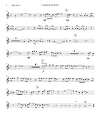 Carolina In My Mind Saxophone Quintet scores gallery preview page 4