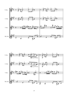 The Clowns ( SATB Version) Saxophone Quartet scores gallery preview page 4