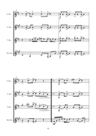 The Clowns ( SATB Version) Saxophone Quartet scores gallery preview page 5