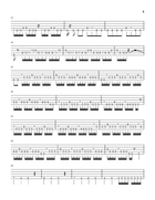 Leprosy Bass Guitar Tablature scores gallery preview page 3