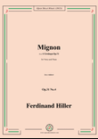 F. Hiller-Mignon(Kennst du das Land wo die Zitronen blühn),Op.31 No.4,in a minor