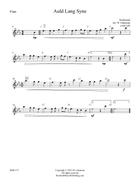 Auld Lang Syne (Old Lang Syne) Concert Band scores gallery preview page 3