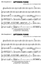 Uptown Funk Marching Band scores gallery preview page 6
