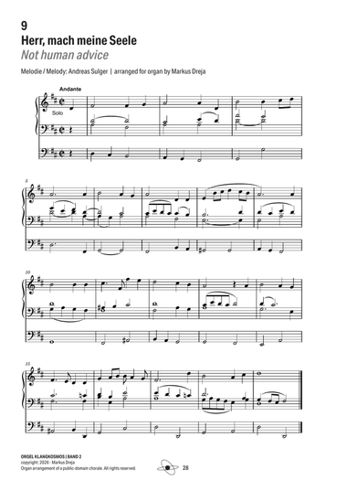 Herr, mach meine Seele (Not human advice) – Chorale Arrangement for Church Organ