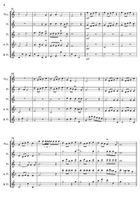 The Prince of Denmark's March - for flute ensemble Woodwind Quintet scores gallery preview page 4