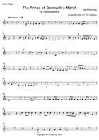 The Prince of Denmark's March - for flute ensemble Woodwind Quintet scores gallery preview page 6
