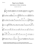 Papa Loves Mambo Saxophone Quintet scores gallery preview page 3