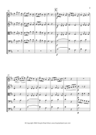 Au clair de la lune médiévale String Orchestra scores gallery preview page 3