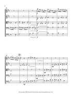 Au clair de la lune médiévale String Orchestra scores gallery preview page 4