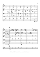 Au clair de la lune médiévale String Orchestra scores gallery preview page 5