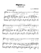 Mignon III, by Hugo Wolf, IHW10 No.7, in f sharp minor Piano, Vocal scores gallery preview page 3