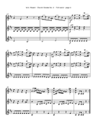 Mozart, W.A. - Church Sonata No. 4, K. 114 (Three Violins) String Trio scores gallery preview page 4