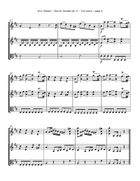 Mozart, W.A. - Church Sonata No. 4, K. 114 (Two Violins and Viola) String Trio scores gallery preview page 4