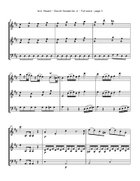 Mozart, W.A. - Church Sonata No. 4, K. 114, Arranged for Two Violins and Cello String Trio scores gallery preview page 3
