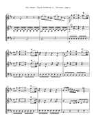 Mozart, W.A. - Church Sonata No. 4, K. 114, Arranged for Two Violins and Cello String Trio scores gallery preview page 4