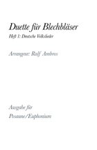 Duette für Blechbläser - Heft 1: Deutsche Volkslieder (Ausgabe für Posaune/Euphonium) Trombone Duet scores gallery preview page 3
