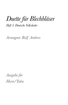Duette für Blechbläser - Heft 1: Deutsche Volkslieder (Ausgabe für Horn/Tuba) Brass Duet scores gallery preview page 3