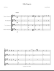 Josquin des Prez – Mille Regretz | Saxophone Quartet Sheet Music
