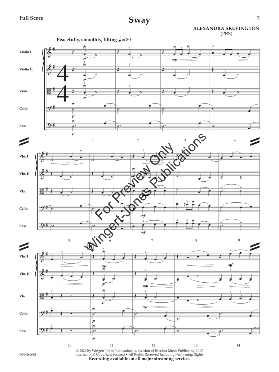 Sway (Judges Set) String Orchestra - Sheet Music page 4