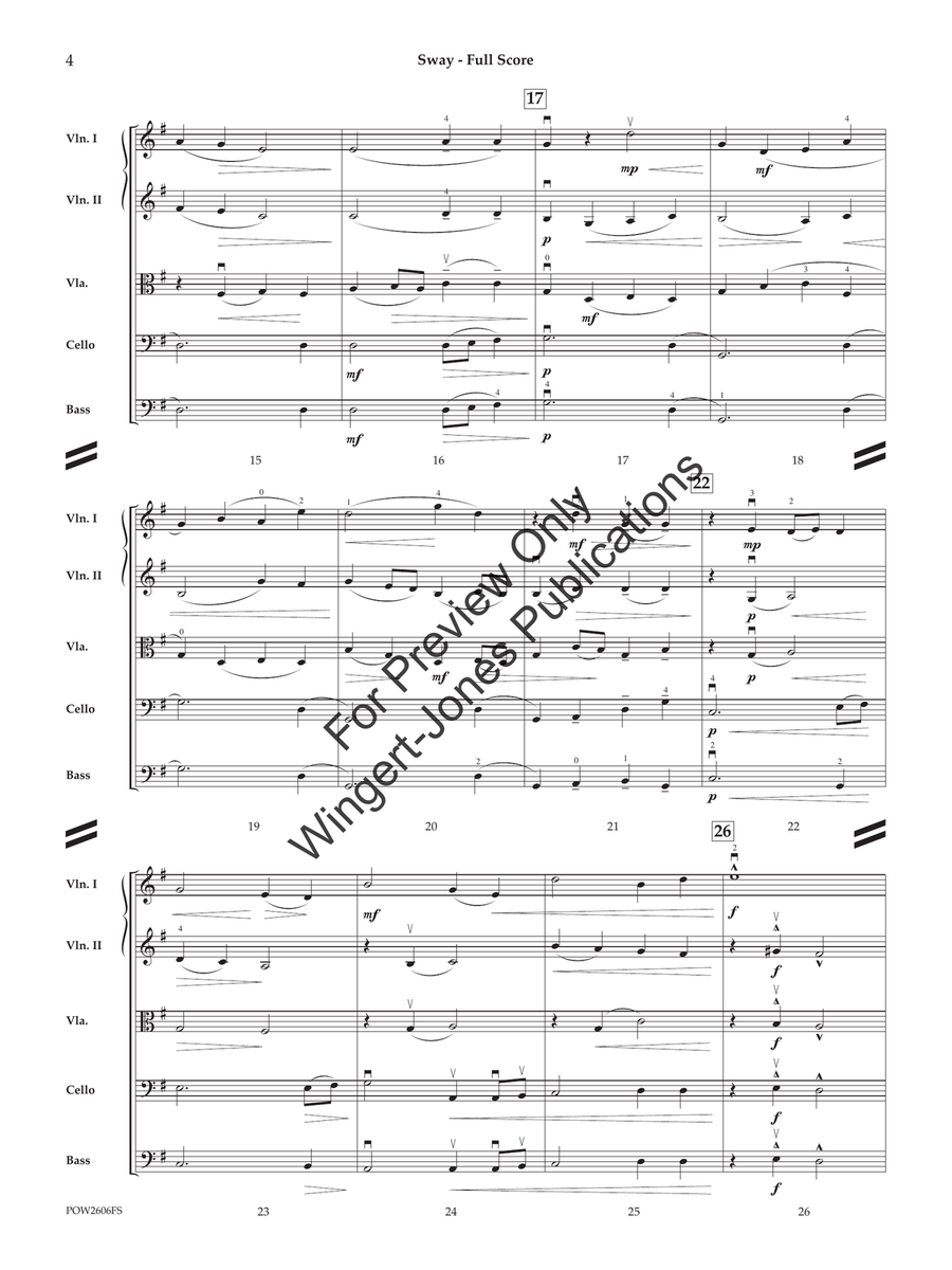 Sway (Judges Set) String Orchestra - Sheet Music page 5