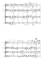Salut d'amour String Quartet scores gallery preview page 3