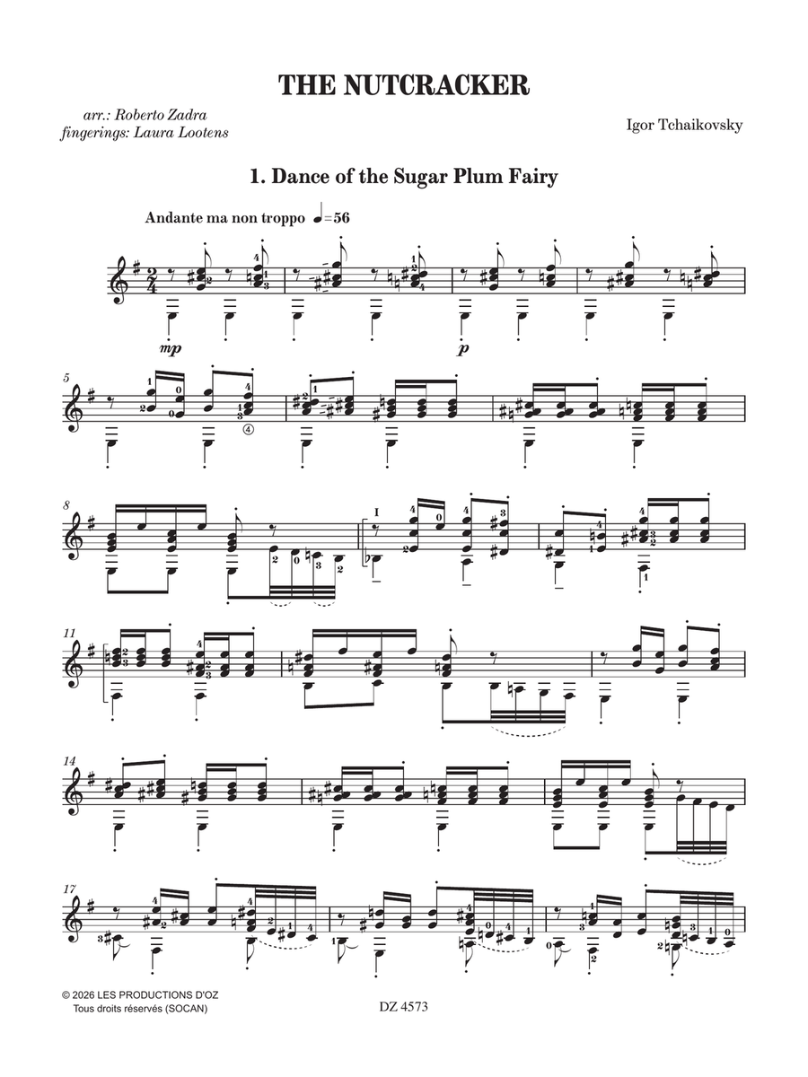 The Nutcracker by Peter Ilyich Tchaikovsky Classical Guitar - Digital Sheet Music page 4