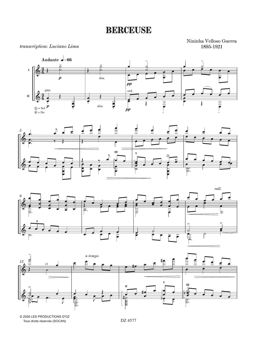Berceuse Guitar Duet - Digital Sheet Music page 3