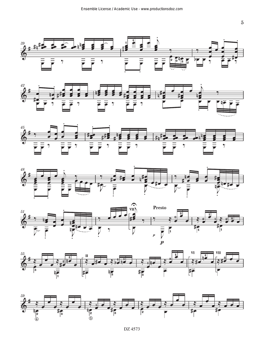 The Nutcracker by Peter Ilyich Tchaikovsky Classical Guitar - Digital Sheet Music page 5