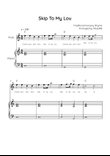 Skip To My Lou - Flute & Piano in C With Chords & Lyric - Easy