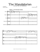 The Mandalorian - Score Only Chamber Music scores gallery preview page 5