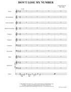 Don't Lose My Number Large Ensemble scores gallery preview page 3