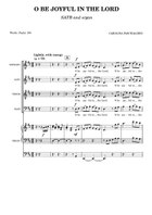 O Be Joyful in the Lord 4-Part scores gallery preview page 3