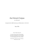 Ave Verum Corpus