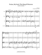 Praise, My Soul, The King Of Heaven [LAUDA ANIMA] String Quartet scores gallery preview page 4