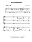 Peace Be With You (Vocal solo)
