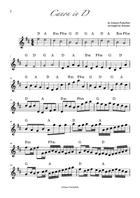 Canon in D Trumpet Duet scores gallery preview page 4