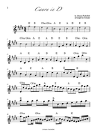 Canon in D Clarinet Duet scores gallery preview page 4