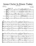 Jesus Christ is Risen Today (Easter Hymn) String Orchestra Level 3 - Score Only Chamber Music scores gallery preview page 5