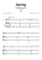 Vivaldi - The Four Seasons - Spring - Violin and Piano - Easy - Complete Violin Solo scores gallery preview page 6