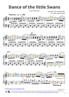 Dance of the little Swans Piano Solo scores gallery preview page 3