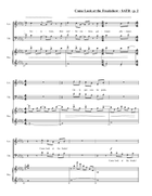 Medley: Come Look At The Freaks with Freakshow 4-Part scores gallery preview page 3