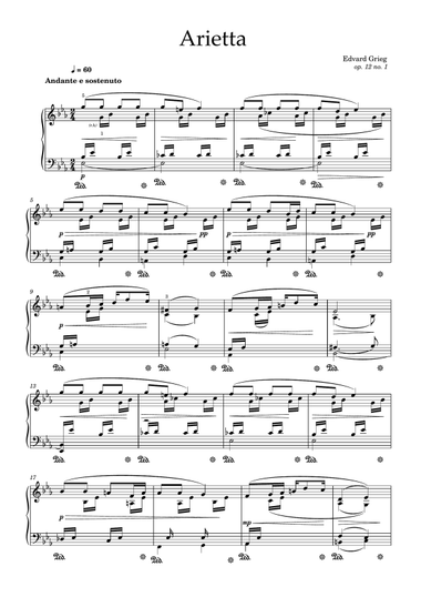Arietta (Lyric Pieces, Op. 12 No. 1)