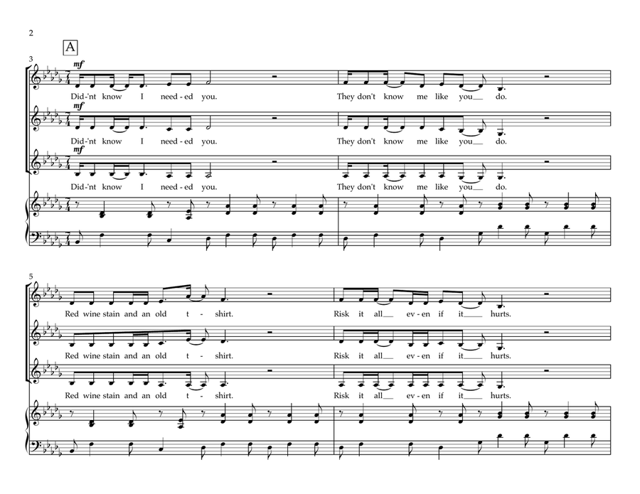 Run to the Moon Women's Choir - Digital Sheet Music page 2