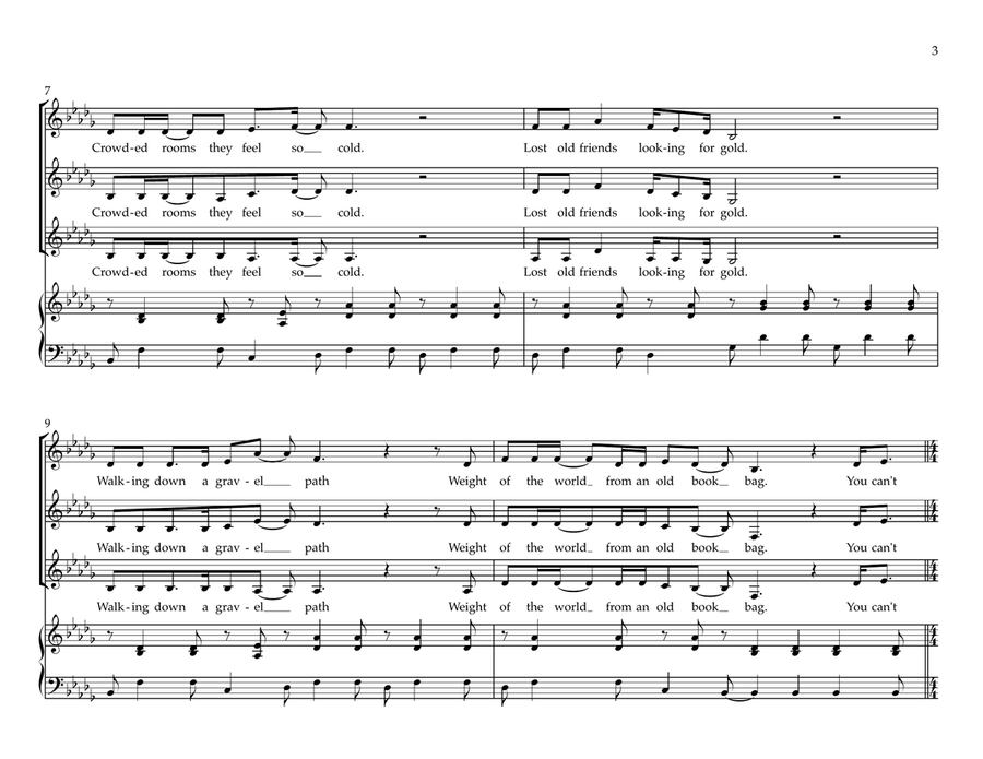 Run to the Moon Women's Choir - Digital Sheet Music page 3
