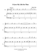 I Gave My Life for Thee - Flute Duet and Piano Flute Duet scores gallery preview page 3