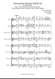 Intersected Chorale 248/23 A1 for Wind Octet