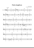 Panis Angelicus - Cello in Bb Lead Sheet With Lyric & Chords - Easy