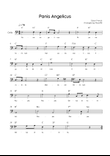 Panis Angelicus - Cello in C Lead Sheet With Lyric & Chords - Easy