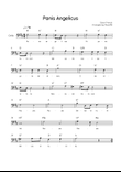 Panis Angelicus - Cello in D Lead Sheet With Lyric & Chords - Easy